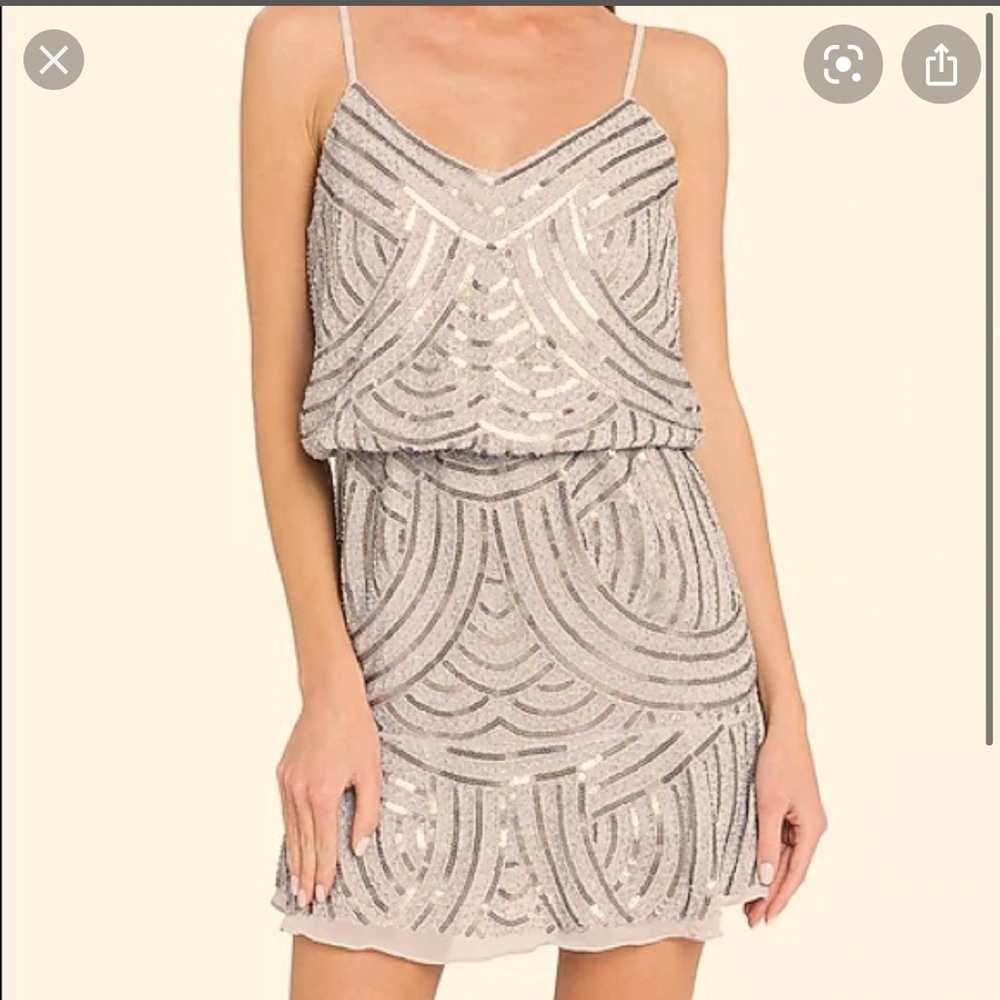 Endless Rose silver sequin dress